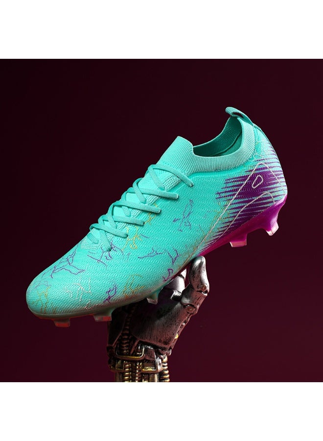 سكت شيكترو أحذية كرة قدم برباط أمامي قابلة للتهوية للرجال والنساء، مناسبة للتدريب على العشب. - Image 4